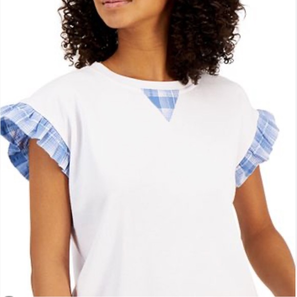 NWT Tommy Hilfiger sweatshirt with ruffles - Picture 6 of 9